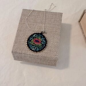 MANDALA SET Sterling Silver Chain with Mandala Pendants, Card Sets & Pouches NWT